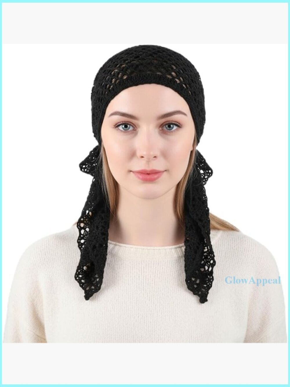 Stretchy Slip-On Beanie Headwrap for Sleep Hair Cover, Polyester Fabric
